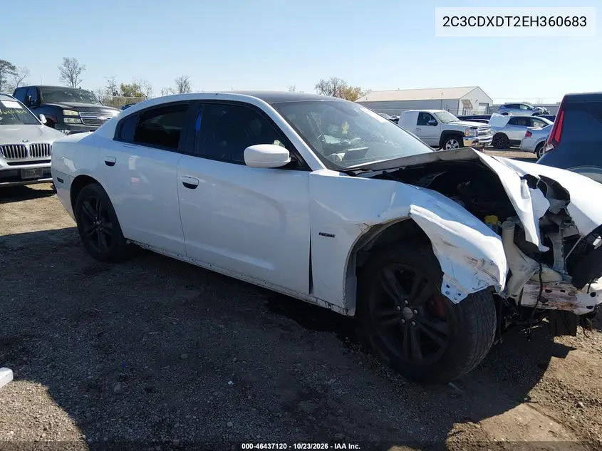 DODGE CHARGER 2014, VIN 2C3CDXDT2EH360683