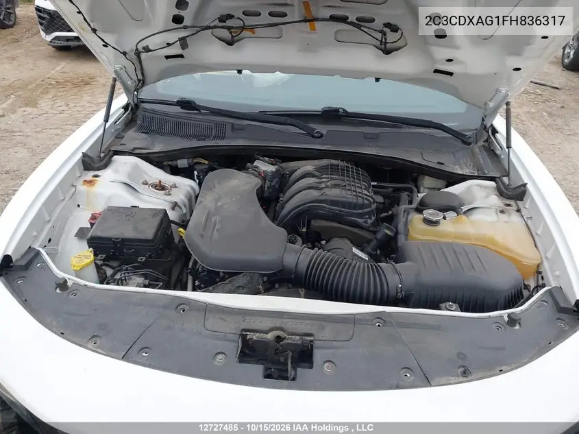 2015 DODGE CHARGER VIN 2C3CDXAG1FH836317 — фото 10