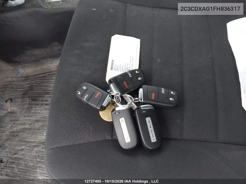 2015 DODGE CHARGER VIN 2C3CDXAG1FH836317 — фото 11