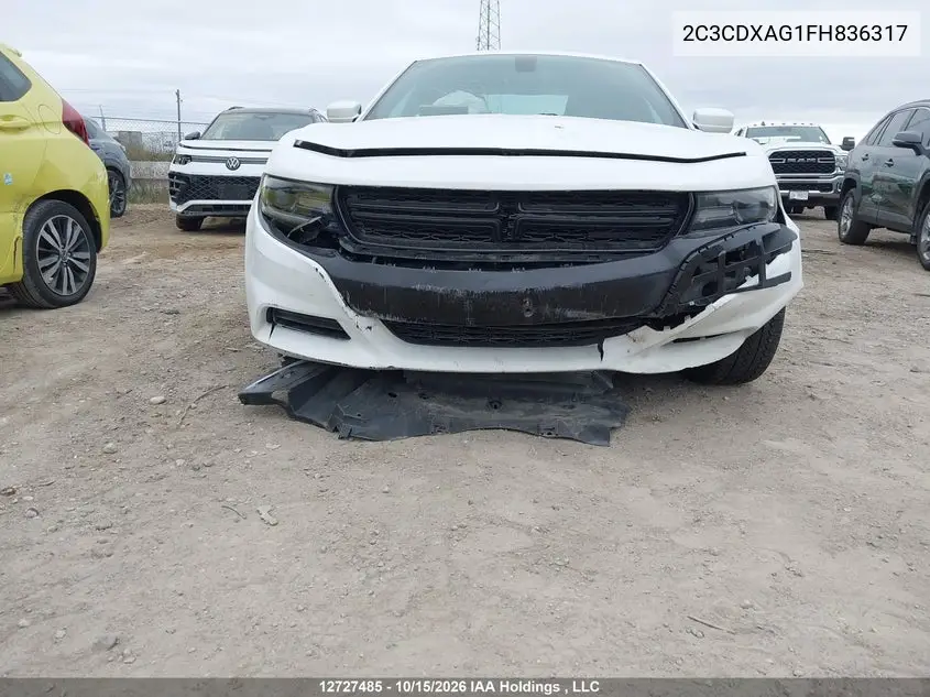 2015 DODGE CHARGER VIN 2C3CDXAG1FH836317 — фото 13