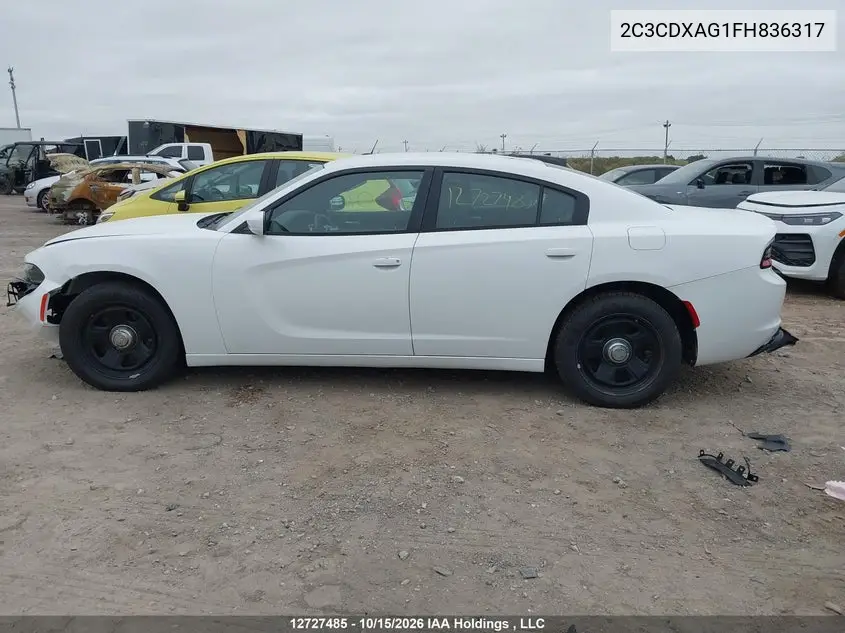 2015 DODGE CHARGER VIN 2C3CDXAG1FH836317 — фото 15