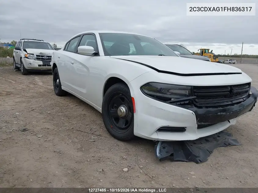 2015 DODGE CHARGER VIN 2C3CDXAG1FH836317 — фото 22