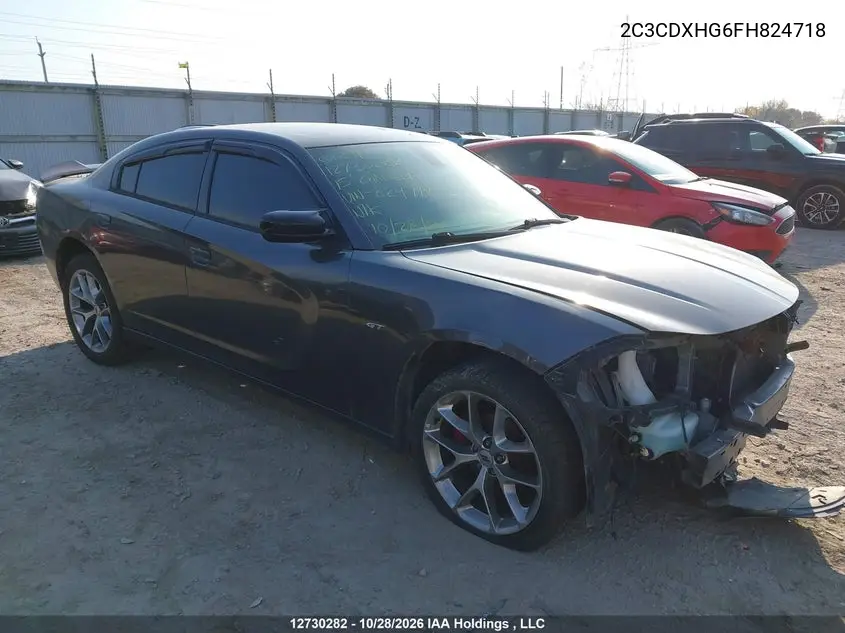 DODGE CHARGER 2015, VIN 2C3CDXHG6FH824718