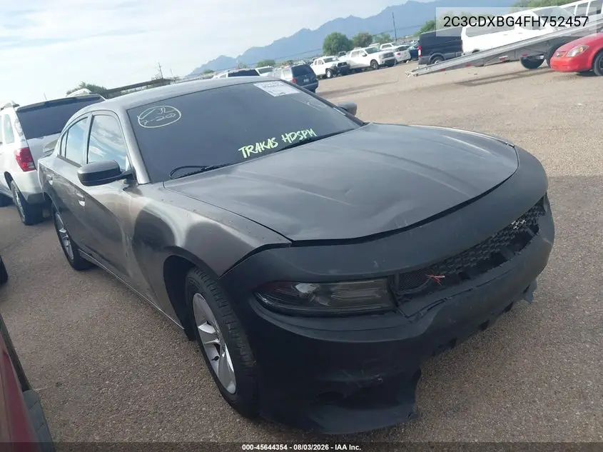 DODGE CHARGER 2015, VIN 2C3CDXBG4FH752457