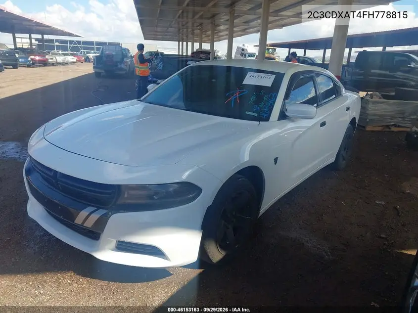 2015 DODGE CHARGER VIN 2C3CDXAT4FH778815 — фото 2