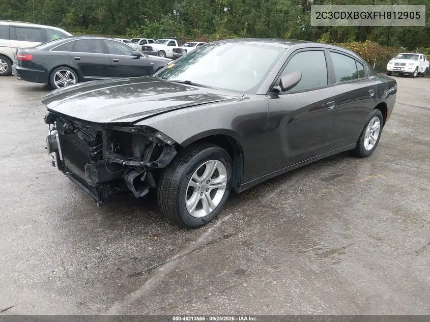 2015 DODGE CHARGER VIN 2C3CDXBGXFH812905 — фото 2