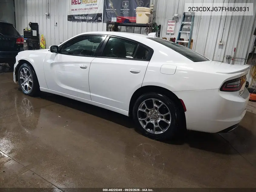 2015 DODGE CHARGER VIN 2C3CDXJG7FH863831 — фото 3