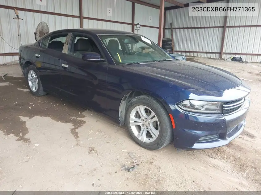 DODGE CHARGER 2015, VIN 2C3CDXBG6FH771365