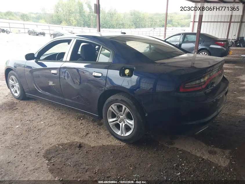 2015 DODGE CHARGER VIN 2C3CDXBG6FH771365 — фото 3