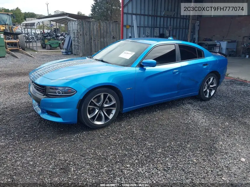 2015 DODGE CHARGER VIN 2C3CDXCT9FH777074 — фото 2