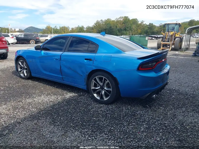 2015 DODGE CHARGER VIN 2C3CDXCT9FH777074 — фото 3