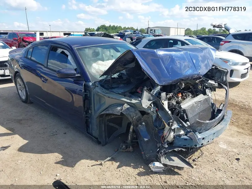 DODGE CHARGER 2015, VIN 2C3CDXBG1FH778319