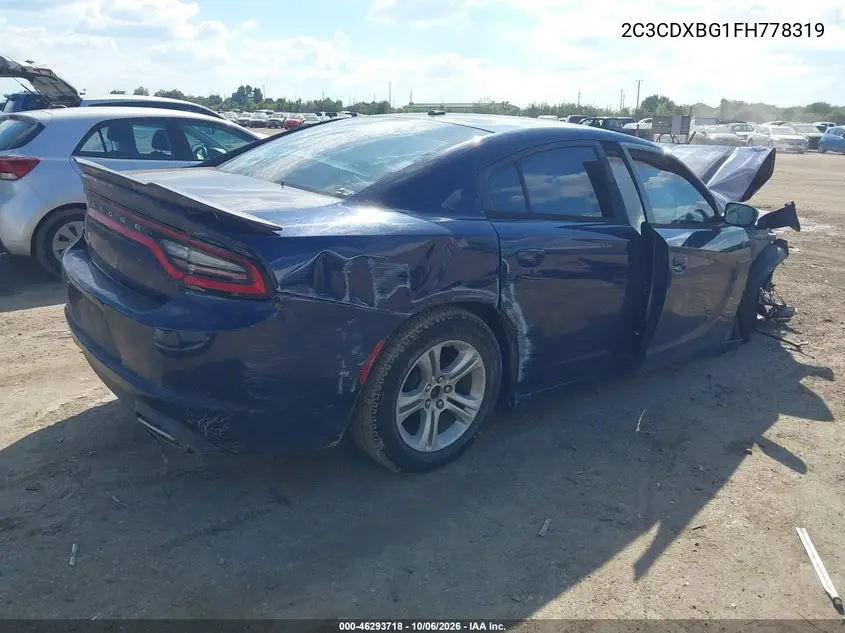 2015 DODGE CHARGER VIN 2C3CDXBG1FH778319 — фото 4