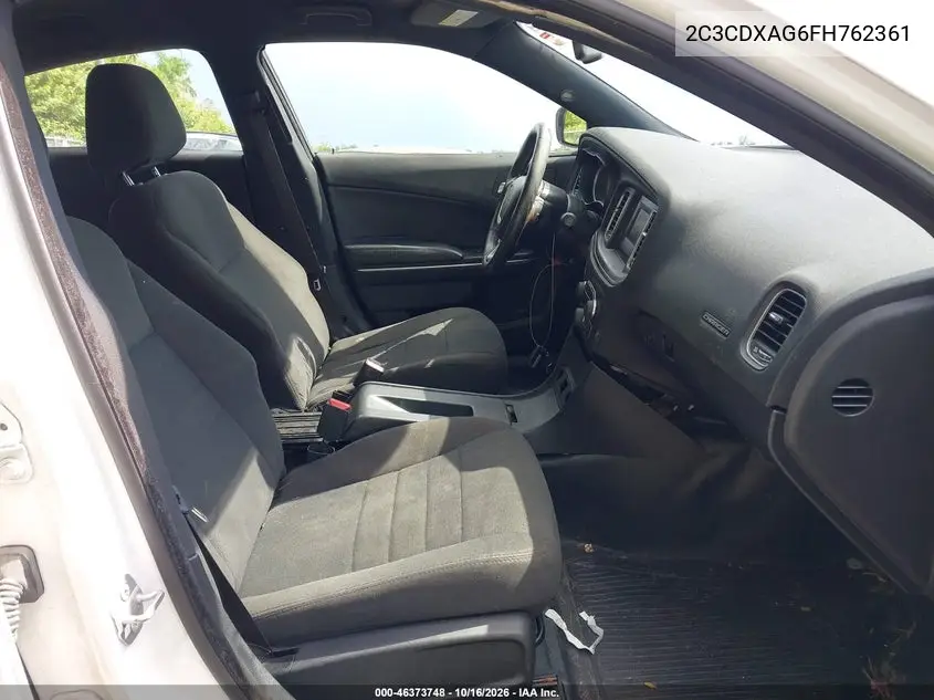2015 DODGE CHARGER VIN 2C3CDXAG6FH762361 — фото 5