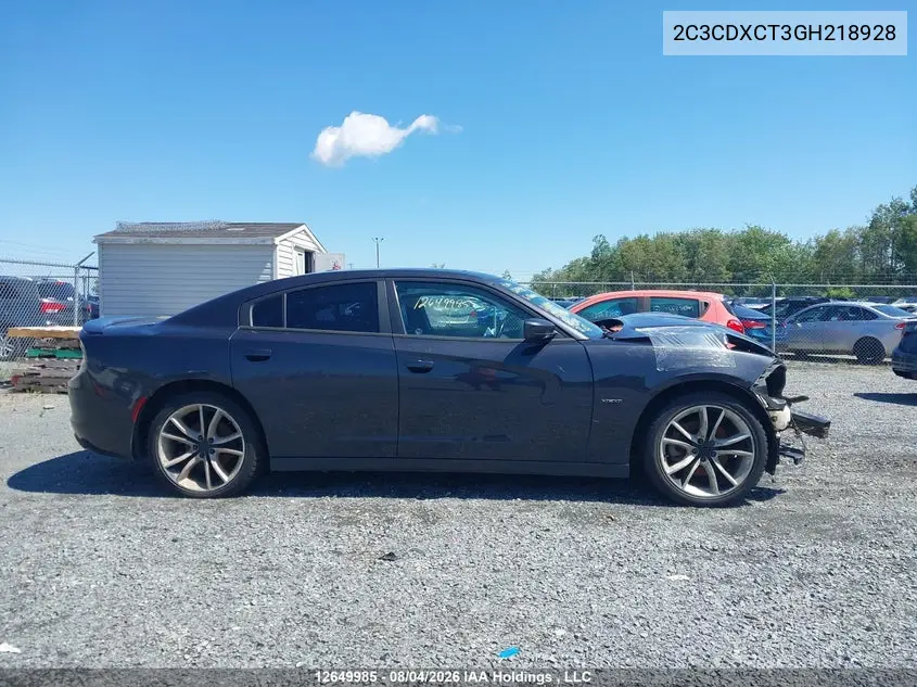 2016 DODGE CHARGER VIN 2C3CDXCT3GH218928 — фото 14