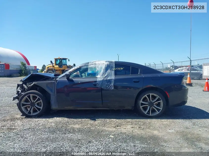 2016 DODGE CHARGER VIN 2C3CDXCT3GH218928 — фото 15