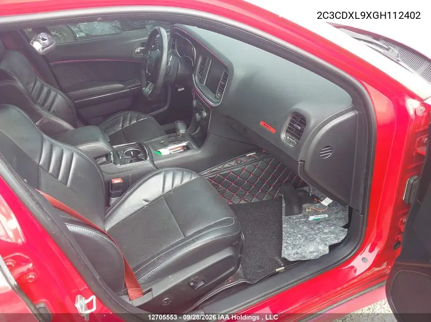 2016 DODGE CHARGER VIN 2C3CDXL9XGH112402 — фото 5