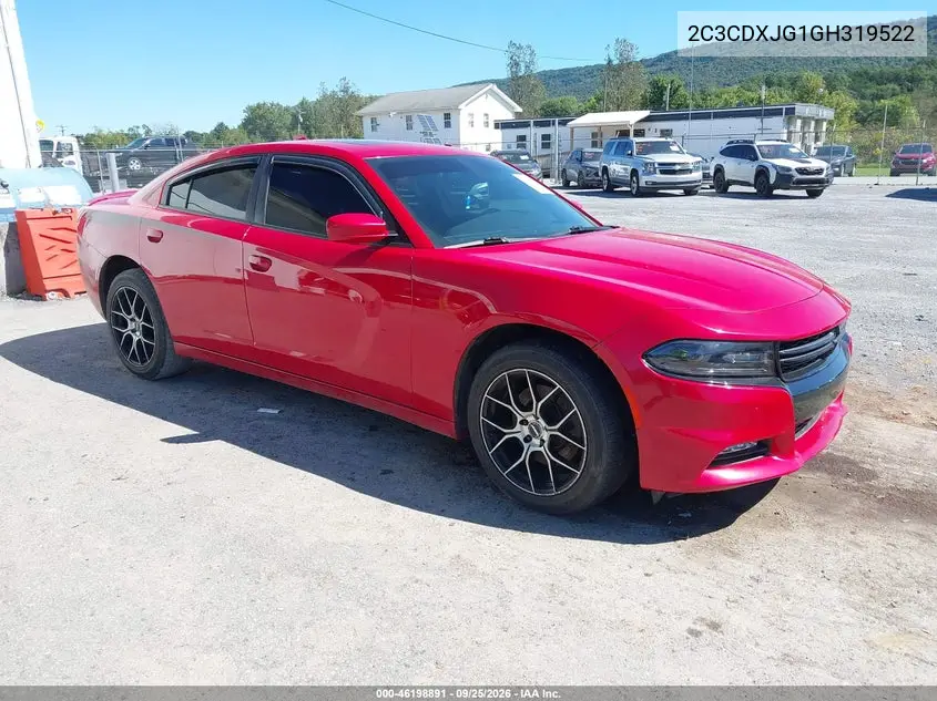DODGE CHARGER 2016, VIN 2C3CDXJG1GH319522