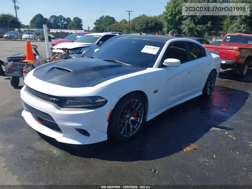 2016 DODGE CHARGER VIN 2C3CDXEJ7GH301998 — фото 2