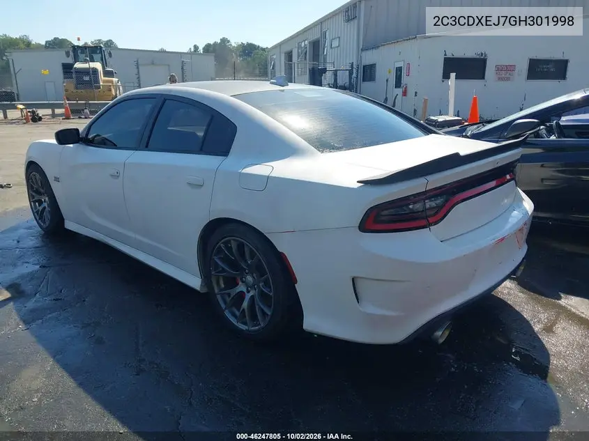 2016 DODGE CHARGER VIN 2C3CDXEJ7GH301998 — фото 3