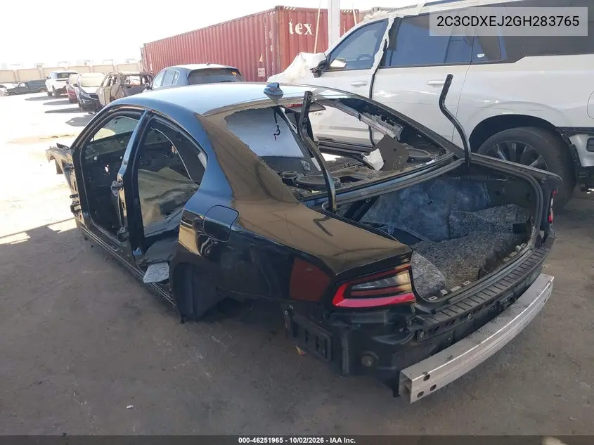 2016 DODGE CHARGER VIN 2C3CDXEJ2GH283765 — фото 3