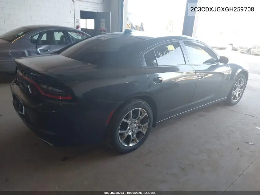 2016 DODGE CHARGER VIN 2C3CDXJGXGH259708 — фото 4