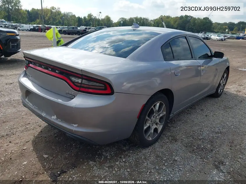 2016 DODGE CHARGER VIN 2C3CDXJG9GH259702 — фото 4