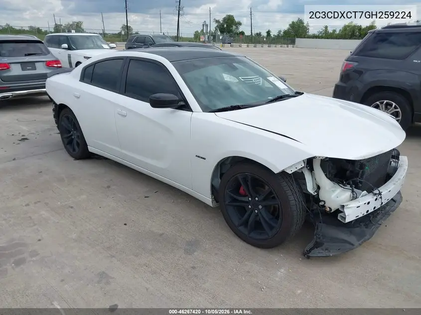 DODGE CHARGER 2016, VIN 2C3CDXCT7GH259224
