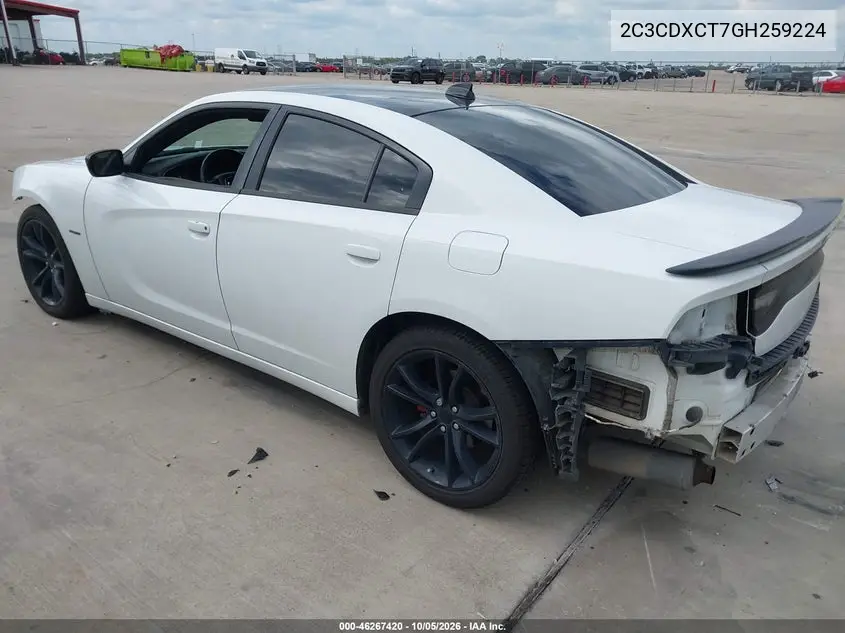 2016 DODGE CHARGER VIN 2C3CDXCT7GH259224 — фото 3