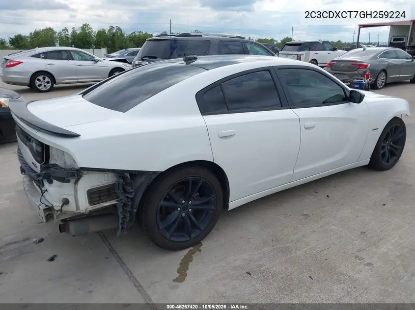 2016 DODGE CHARGER VIN 2C3CDXCT7GH259224 — фото 4