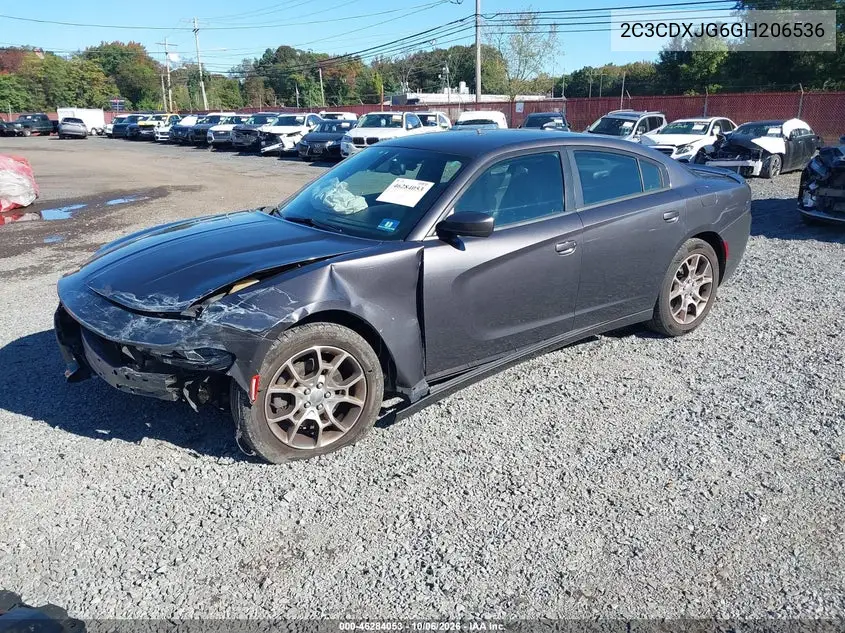 2016 DODGE CHARGER VIN 2C3CDXJG6GH206536 — фото 2