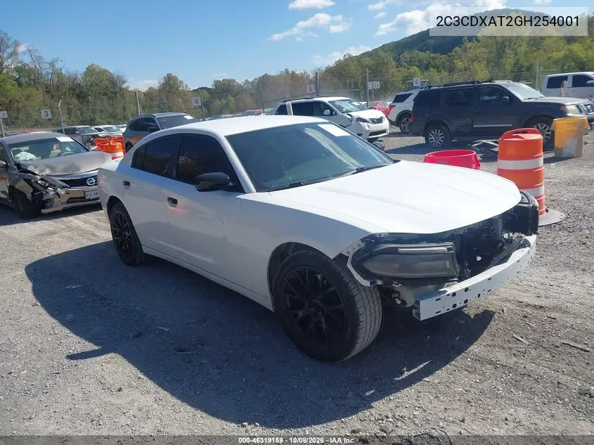 DODGE CHARGER 2016, VIN 2C3CDXAT2GH254001
