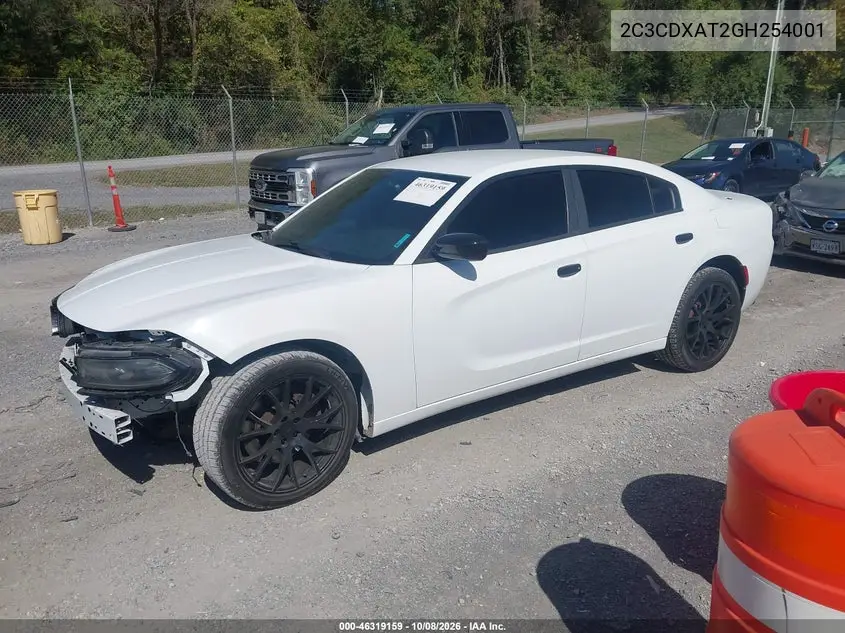 2016 DODGE CHARGER VIN 2C3CDXAT2GH254001 — фото 2