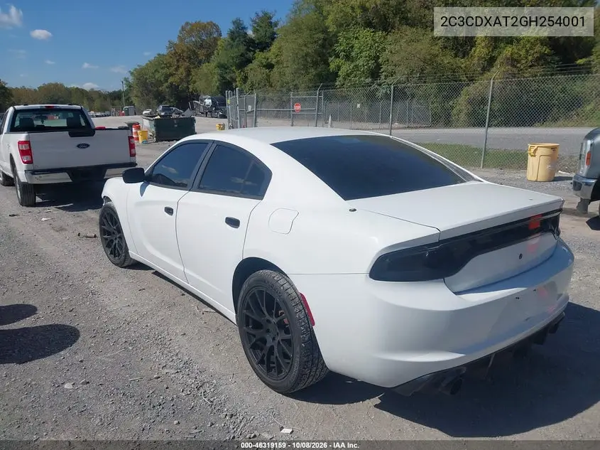2016 DODGE CHARGER VIN 2C3CDXAT2GH254001 — фото 3