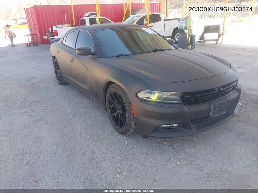 DODGE CHARGER 2016, VIN 2C3CDXHG9GH303574
