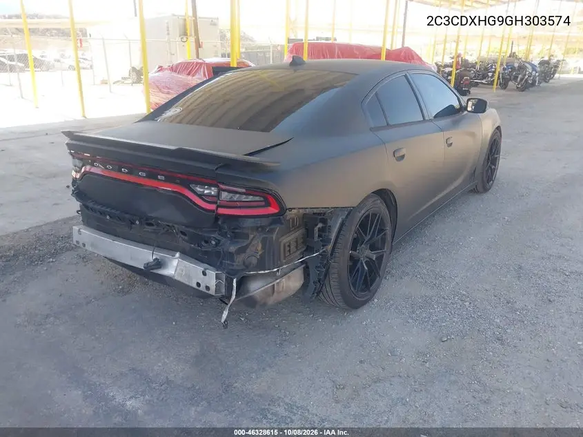 2016 DODGE CHARGER VIN 2C3CDXHG9GH303574 — фото 4
