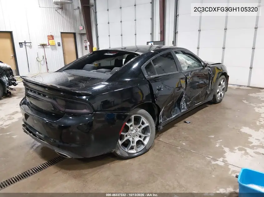 2016 DODGE CHARGER VIN 2C3CDXFG3GH105320 — фото 4