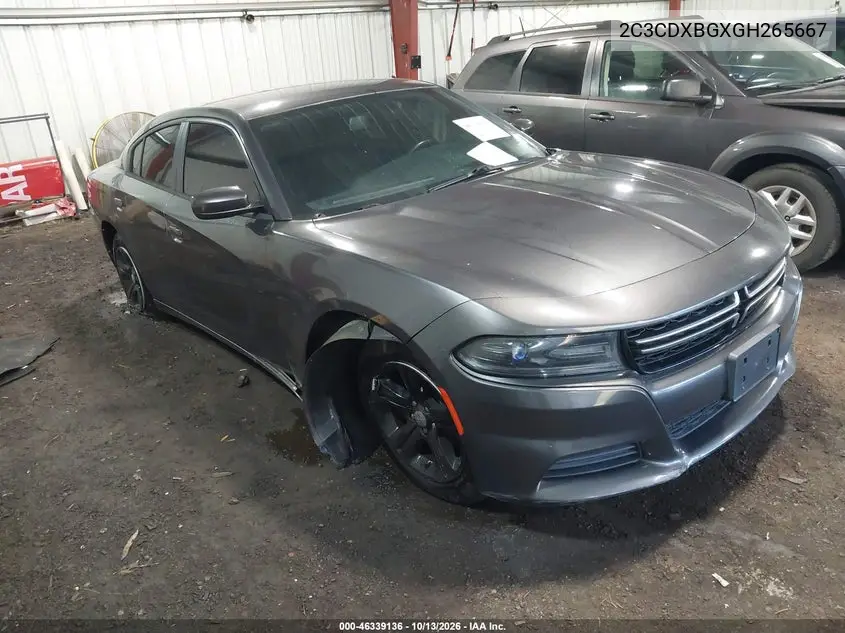 DODGE CHARGER 2016, VIN 2C3CDXBGXGH265667