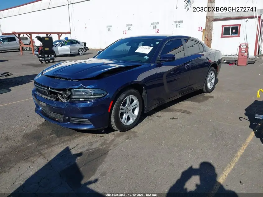 2016 DODGE CHARGER VIN 2C3CDXBG9GH272741 — фото 2