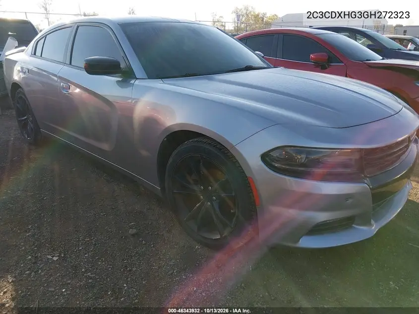 DODGE CHARGER 2016, VIN 2C3CDXHG3GH272323