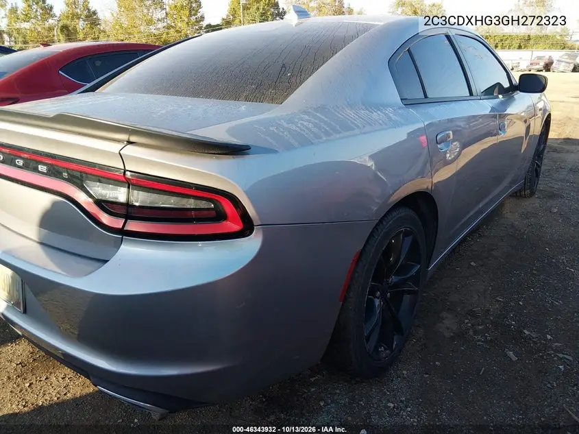 2016 DODGE CHARGER VIN 2C3CDXHG3GH272323 — фото 4