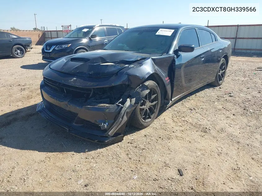 2016 DODGE CHARGER VIN 2C3CDXCT8GH339566 — фото 2