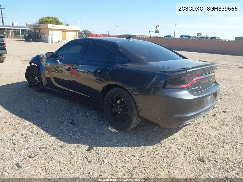 2016 DODGE CHARGER VIN 2C3CDXCT8GH339566 — фото 3