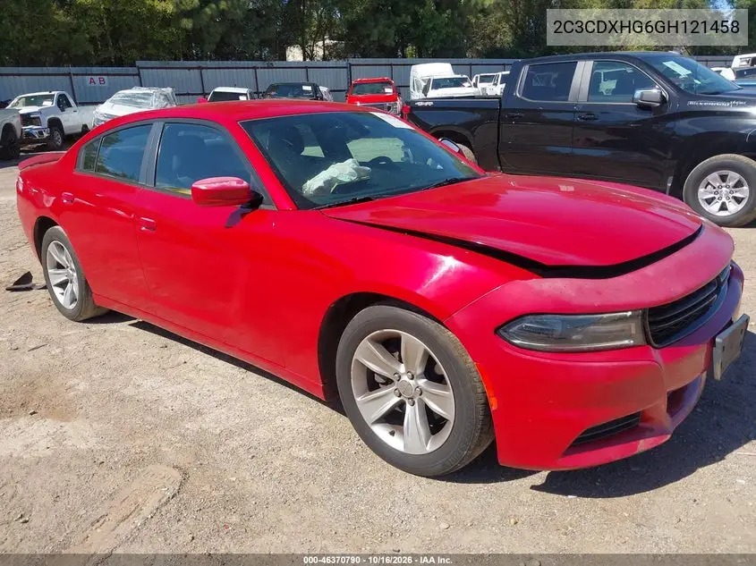 DODGE CHARGER 2016, VIN 2C3CDXHG6GH121458