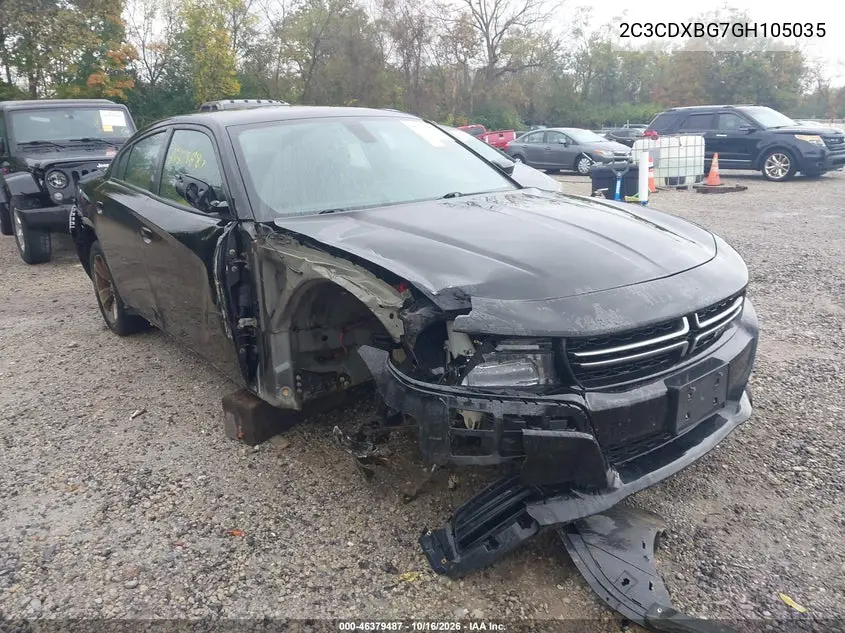 DODGE CHARGER 2016, VIN 2C3CDXBG7GH105035
