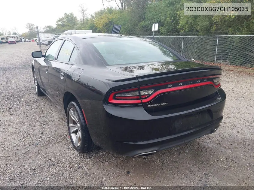 2016 DODGE CHARGER VIN 2C3CDXBG7GH105035 — фото 3