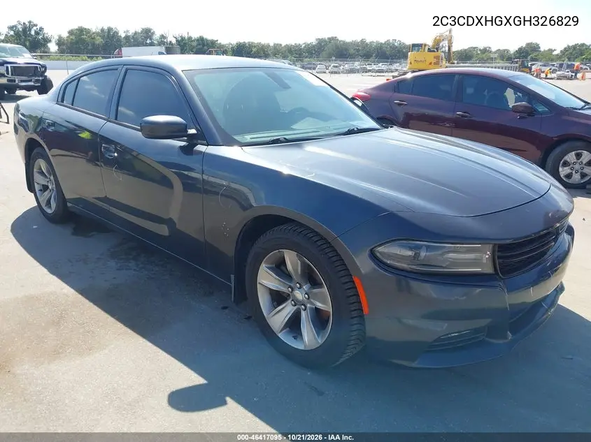 DODGE CHARGER 2016, VIN 2C3CDXHGXGH326829