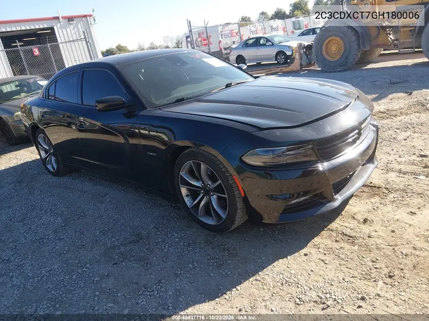 DODGE CHARGER 2016, VIN 2C3CDXCT7GH180006