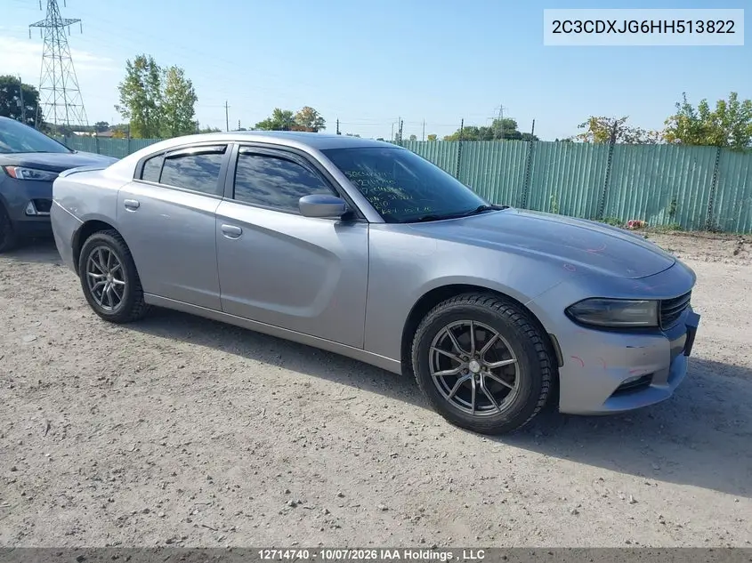 DODGE CHARGER 2017, VIN 2C3CDXJG6HH513822