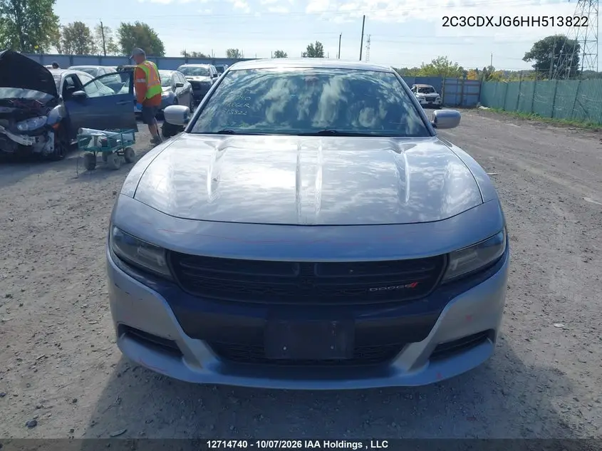 2017 DODGE CHARGER VIN 2C3CDXJG6HH513822 — фото 12